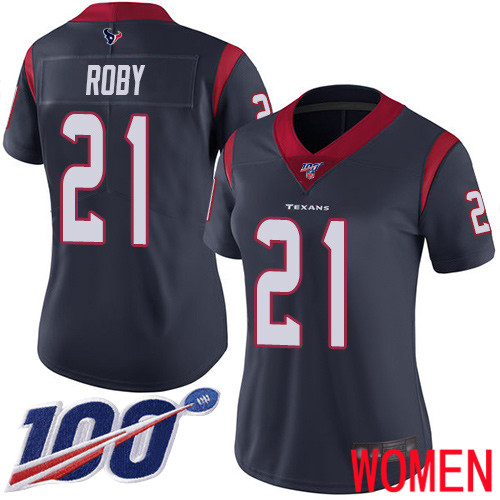 Houston Texans Limited Navy Blue Women Bradley Roby Home Jersey NFL Football 21 100th Season Vapor Untouchable